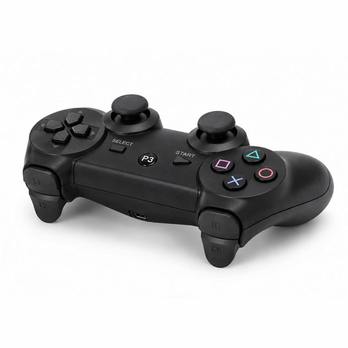 Control PS3 visto de lado, con gatillos y sticks