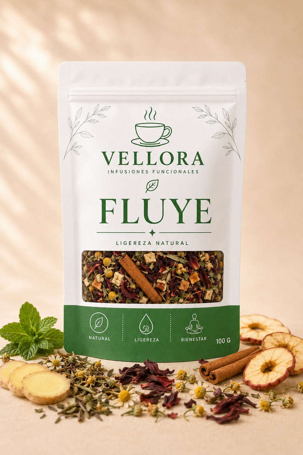Vellora Fluye - empaque